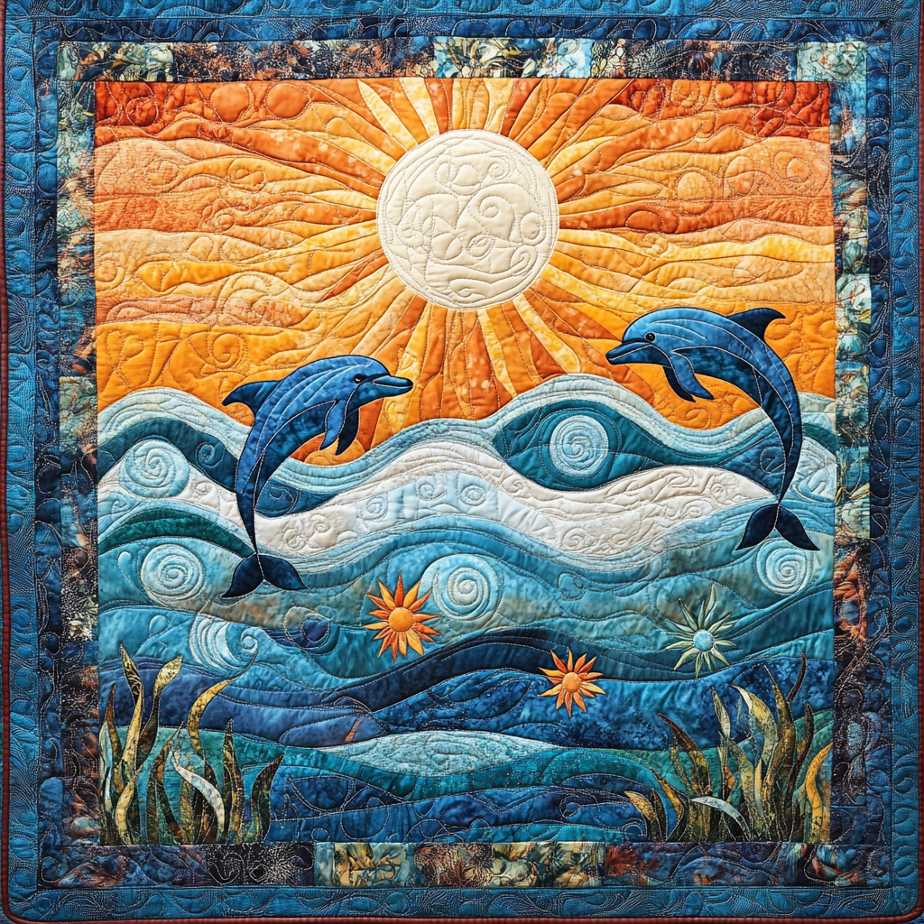 Dolphin DAI190225037 Quilt Blanket