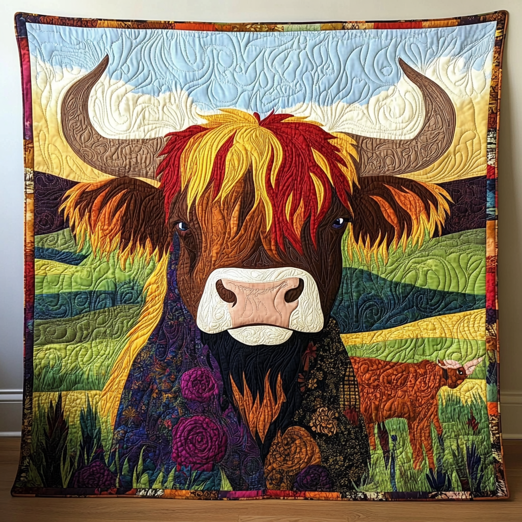 Highland Cow DAI111124429 Quilt Blanket