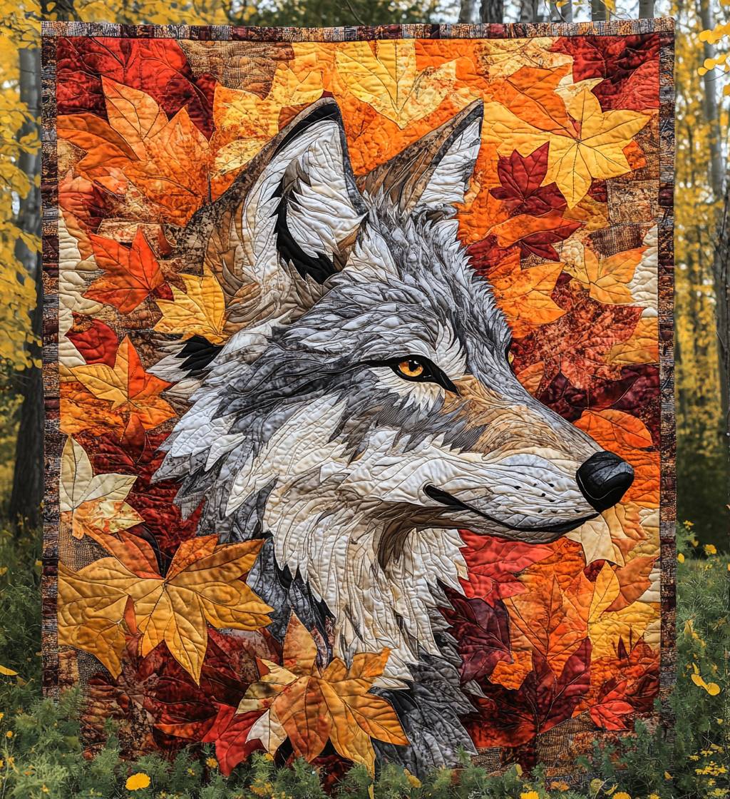 Autumn Wolf DAI150125013 Quilt Blanket