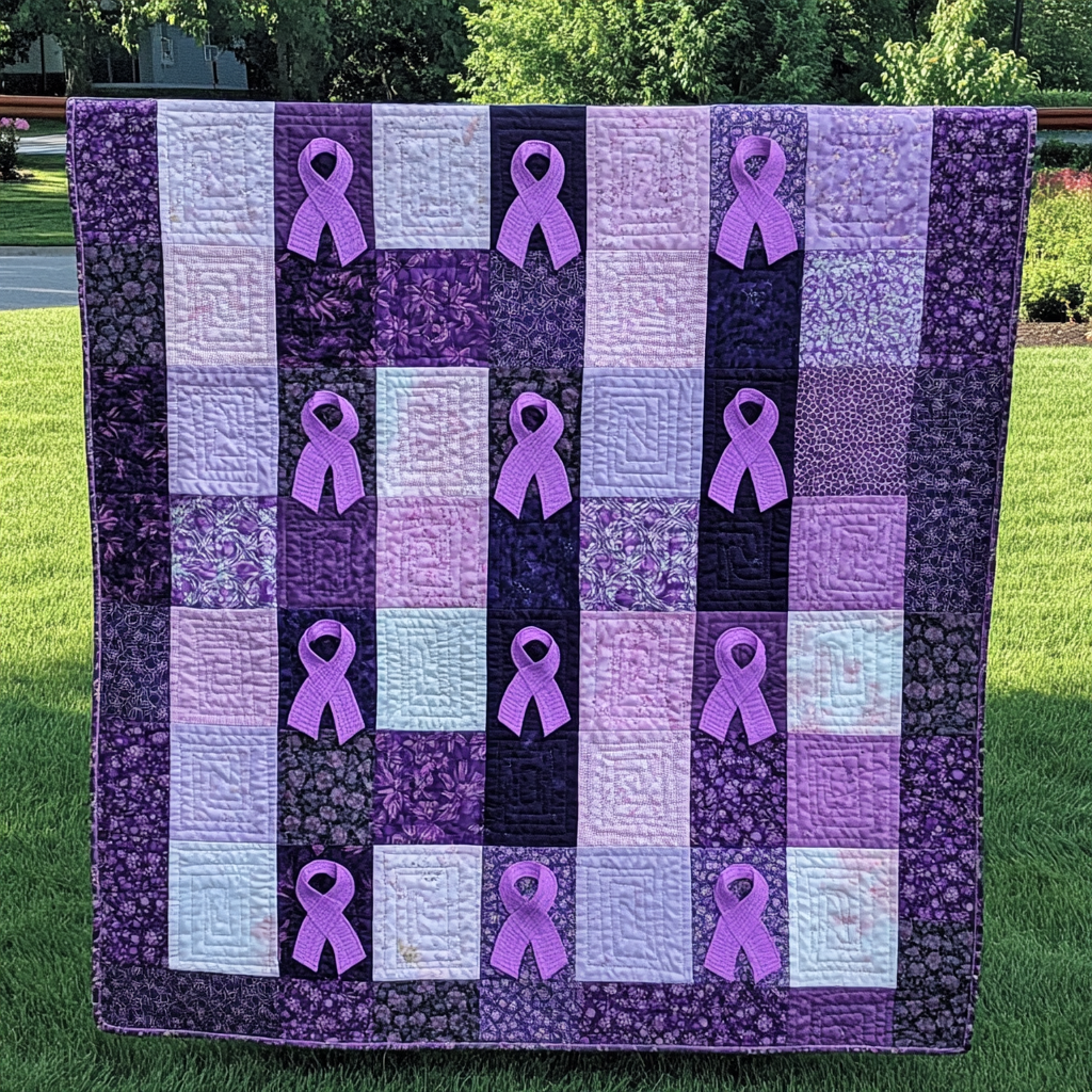 Breast Cancer Ribbon DAI040225025 Quilt Blanket
