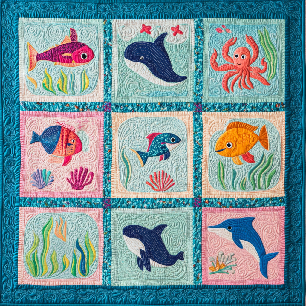 Fish DAI110225047 Quilt Blanket