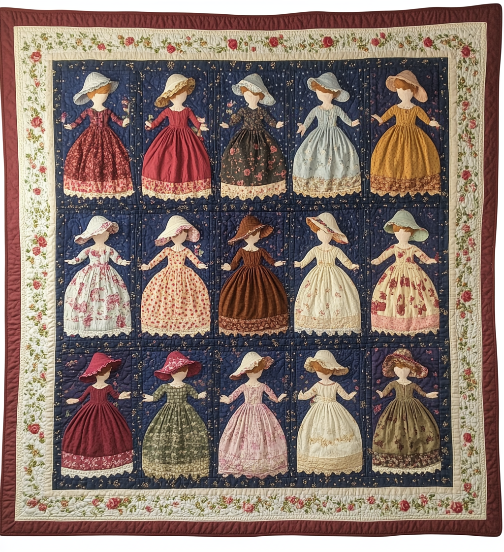 Sunbonnet Sue DAI110225013 Quilt Blanket