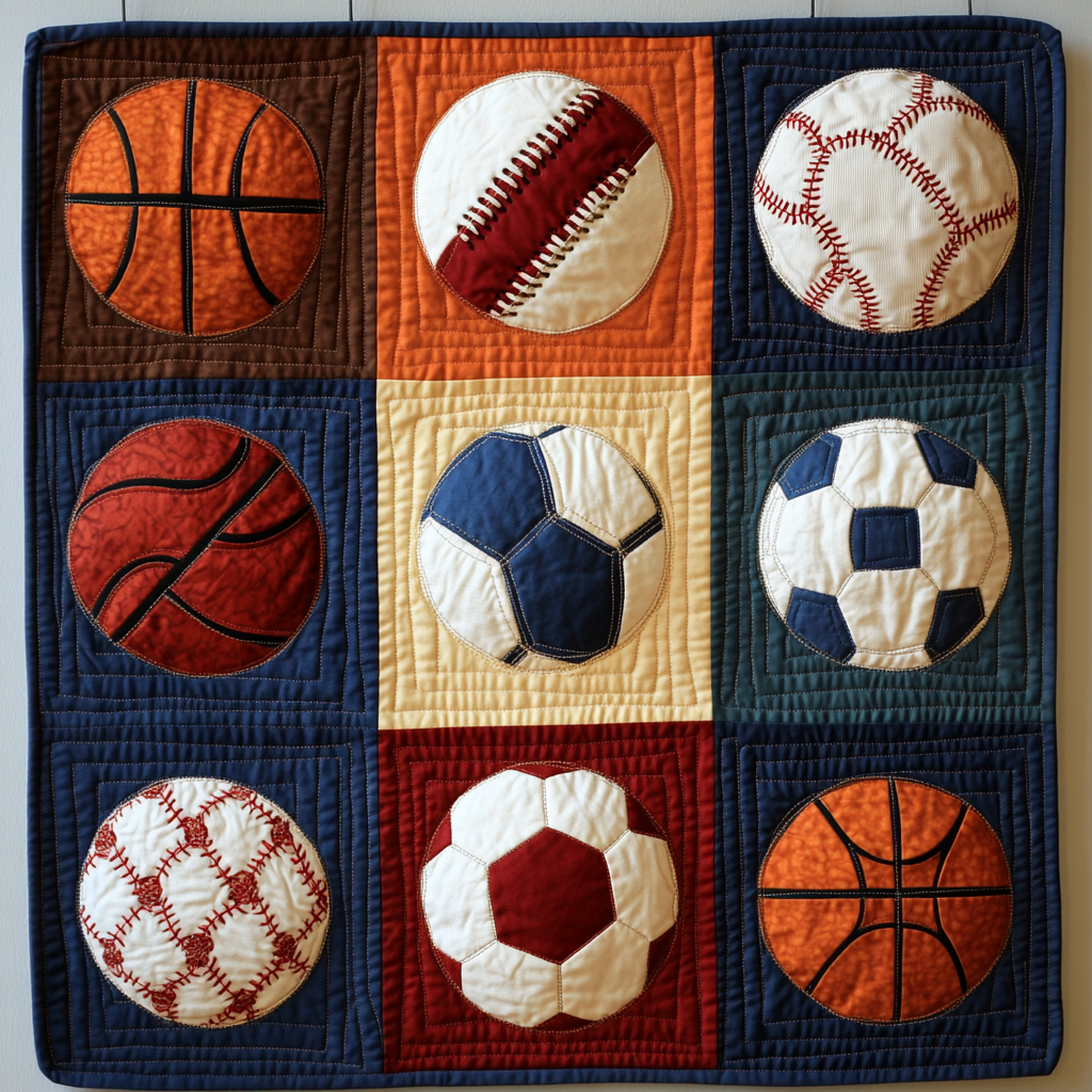 Sport Balls DAI040225003 Quilt Blanket