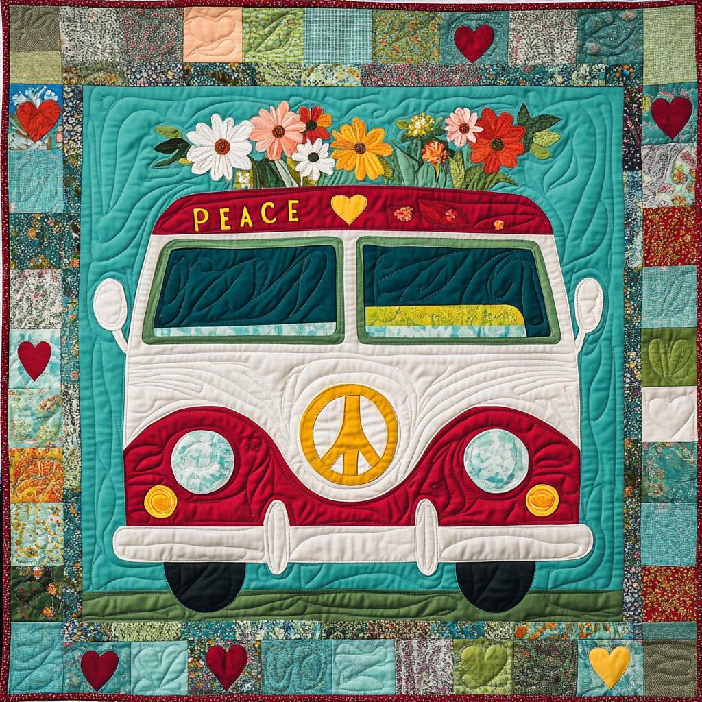 Camping Caravan DAI190225026 Quilt Blanket