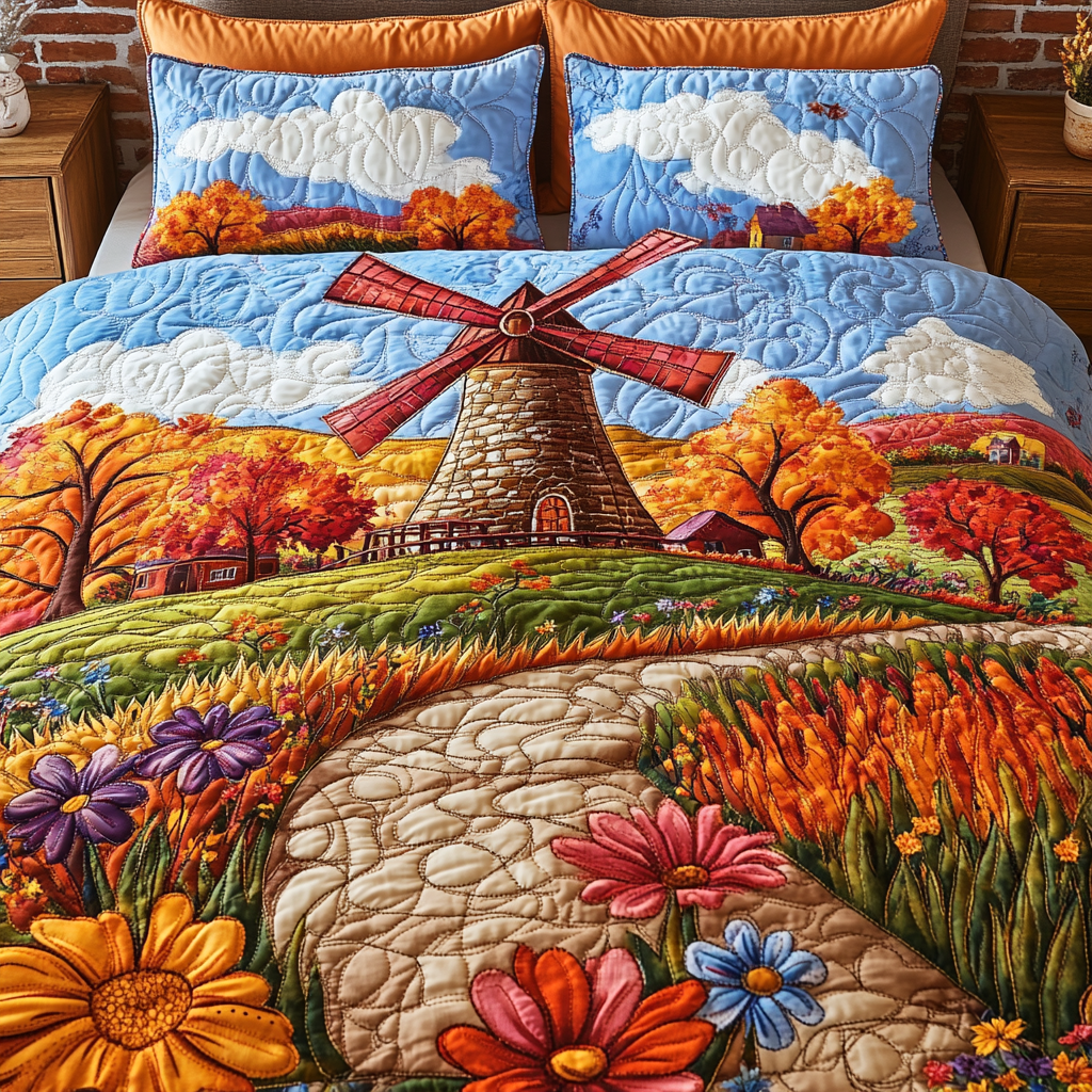 Windmill Field DAI150125284 Quilt Bedding Set