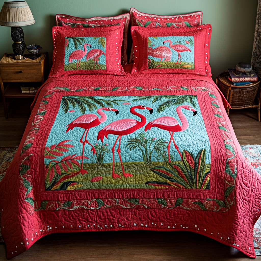 Flamingo TAI141124020 Quilt Bedding Set