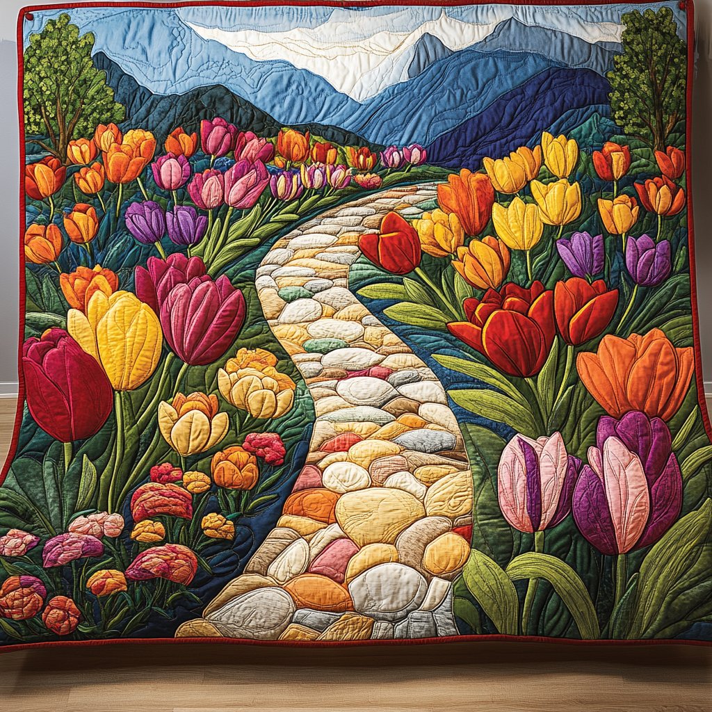 Tulip Garden DAI190225072 Quilt Blanket