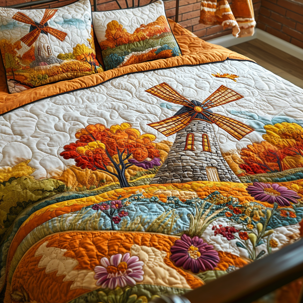 Windmill Field DAI150125286 Quilt Bedding Set
