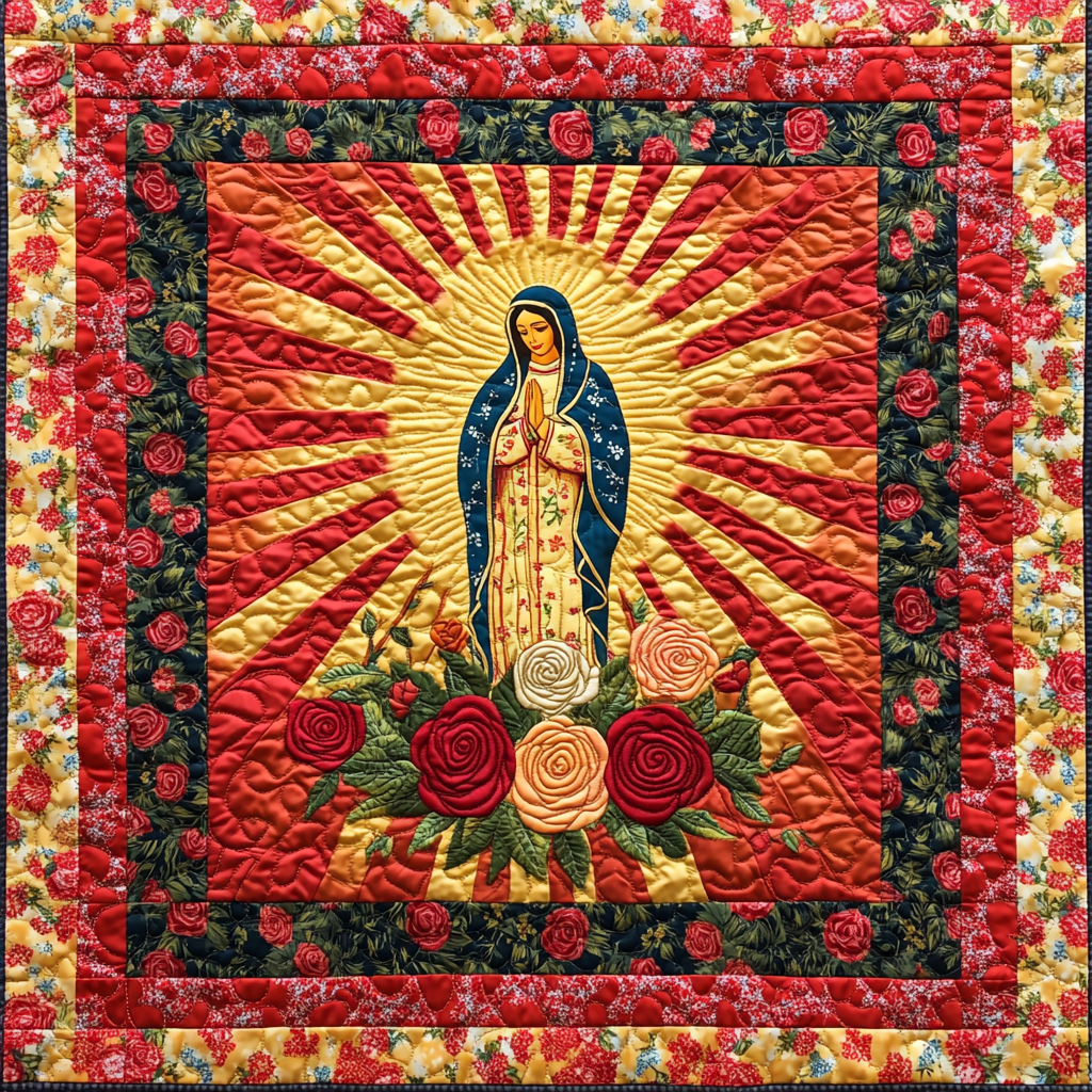 Mother Mary Rose DAI111124540 Quilt Blanket