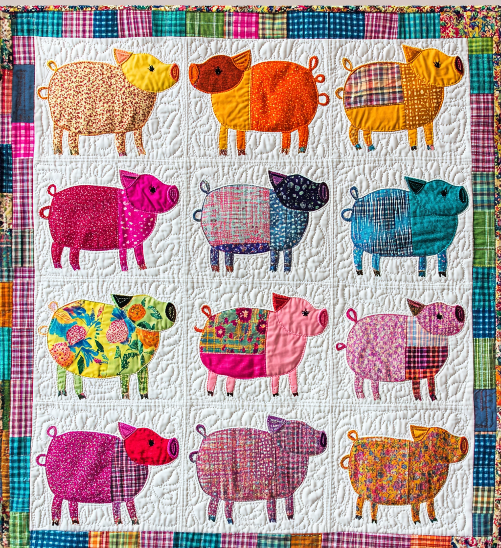 Pig DAI040225134 Quilt Blanket
