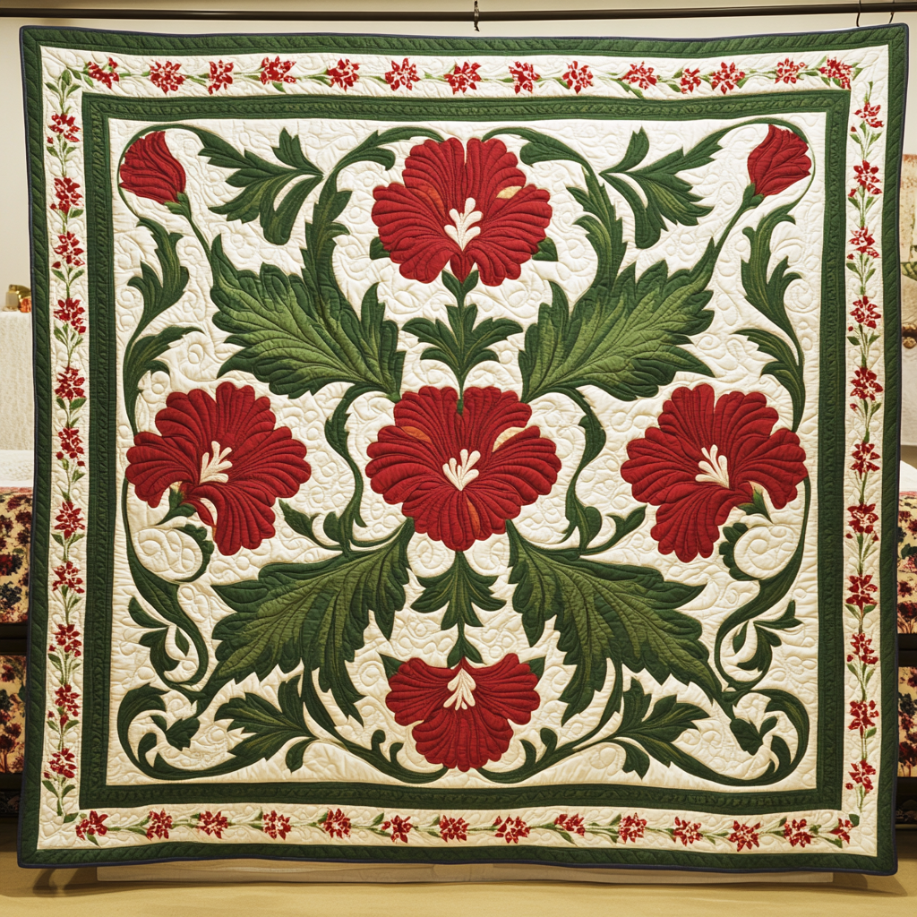 Hawaiian Hibiscus DAI040225065 Quilt Blanket