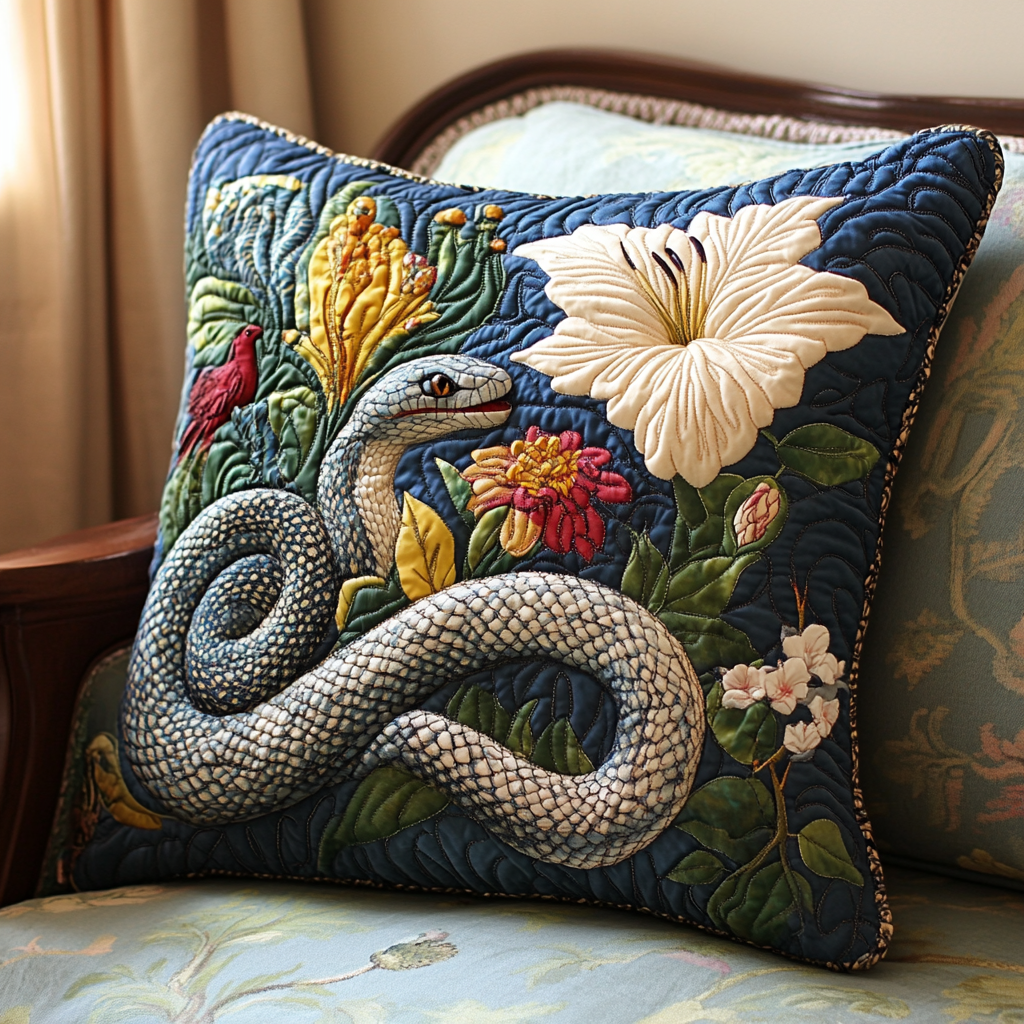 Snake DAI200125303 Quilted Pillow Case
