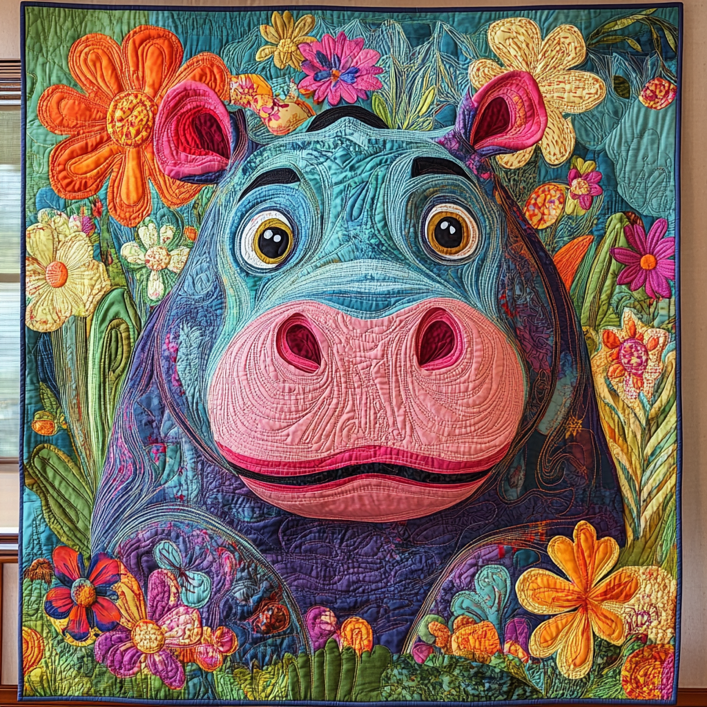 Hippo DAI200125224 Quilt Blanket