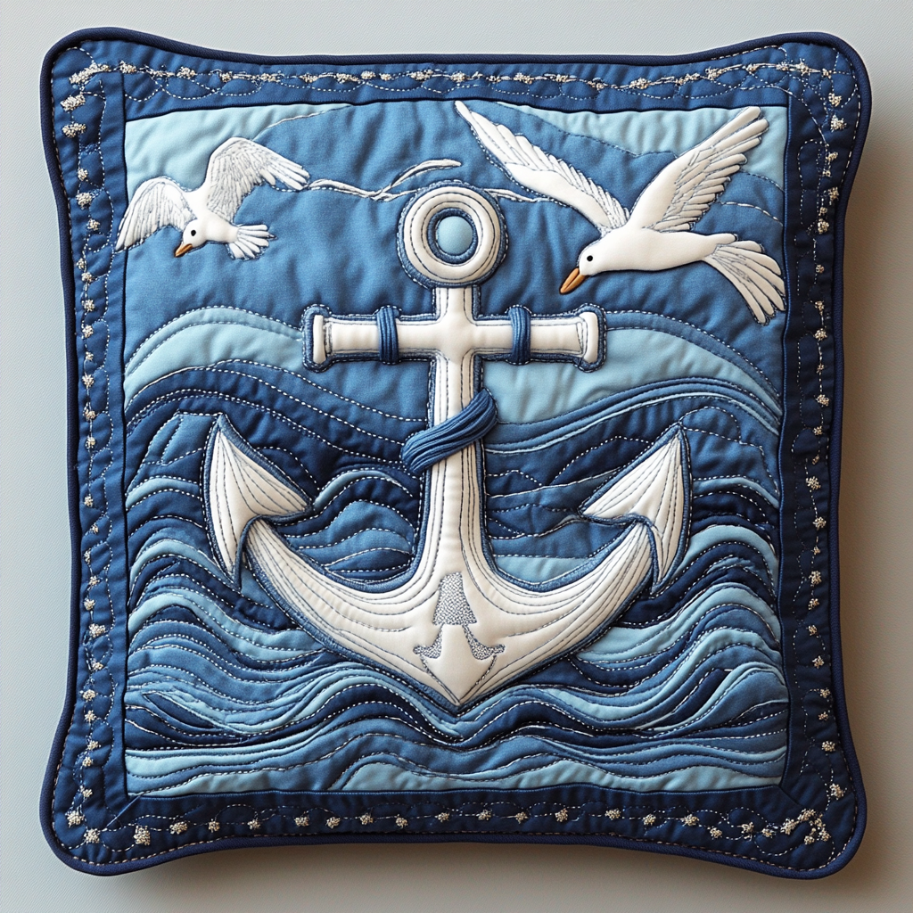 Anchor And Seagull DAI200125297 Quilted Pillow Case