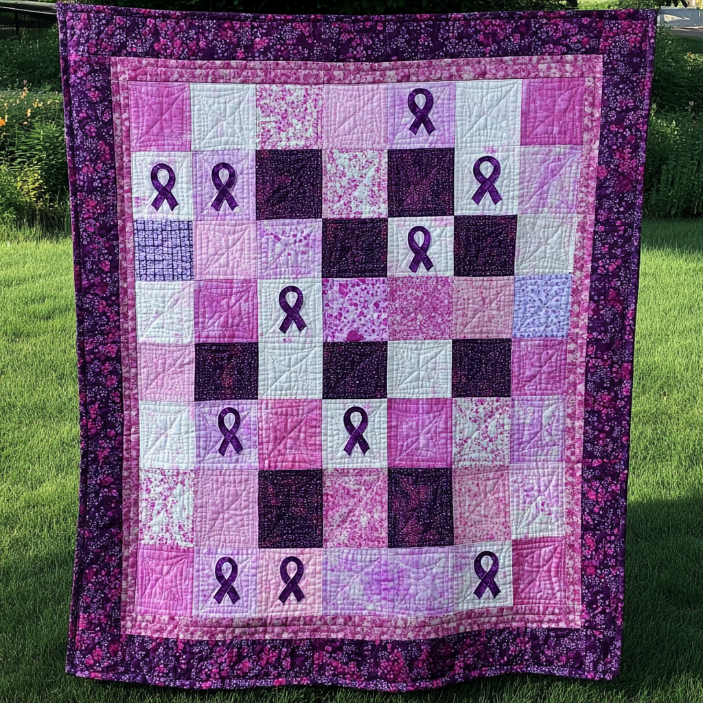 Breast Cancer Ribbon DAI040225022 Quilt Blanket