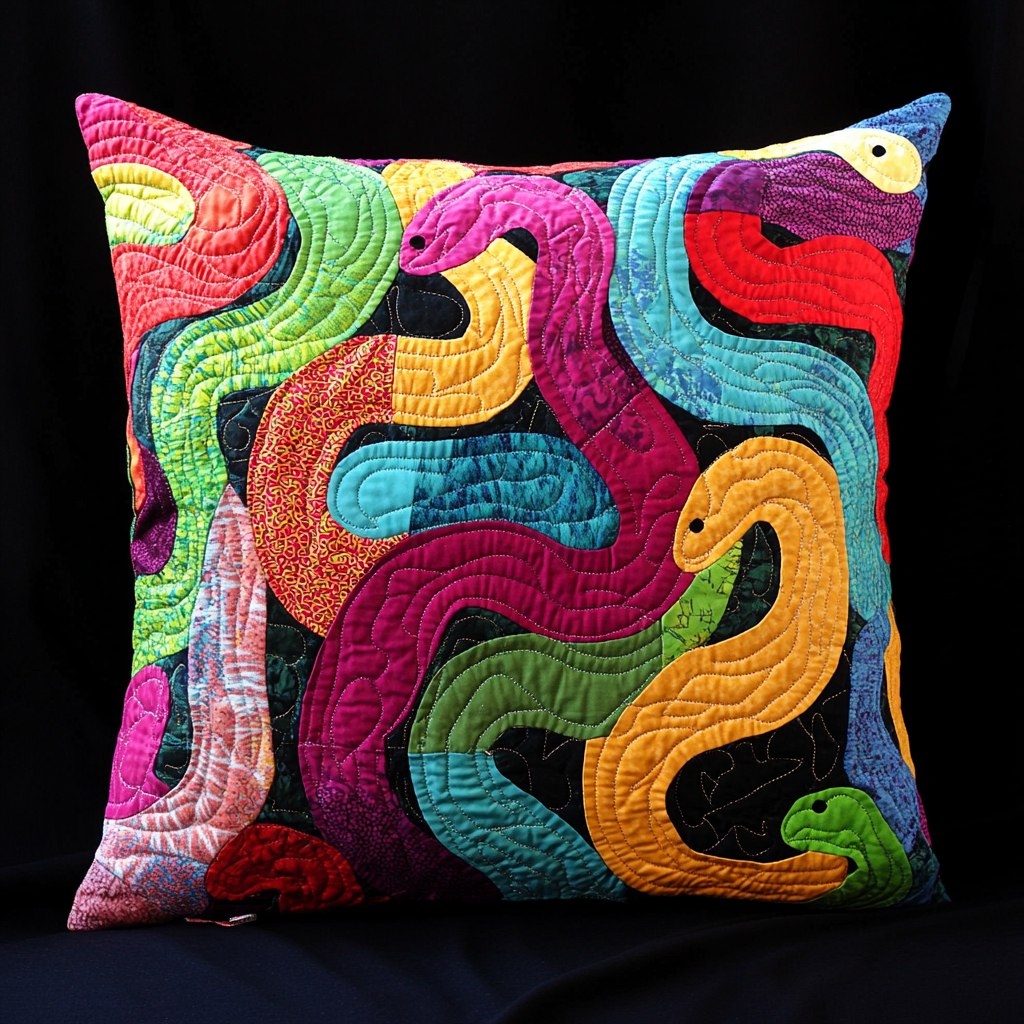Snake DAI200125299 Quilted Pillow Case