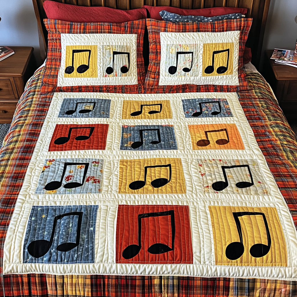 Music Note DAI110225165 Quilt Bedding Set