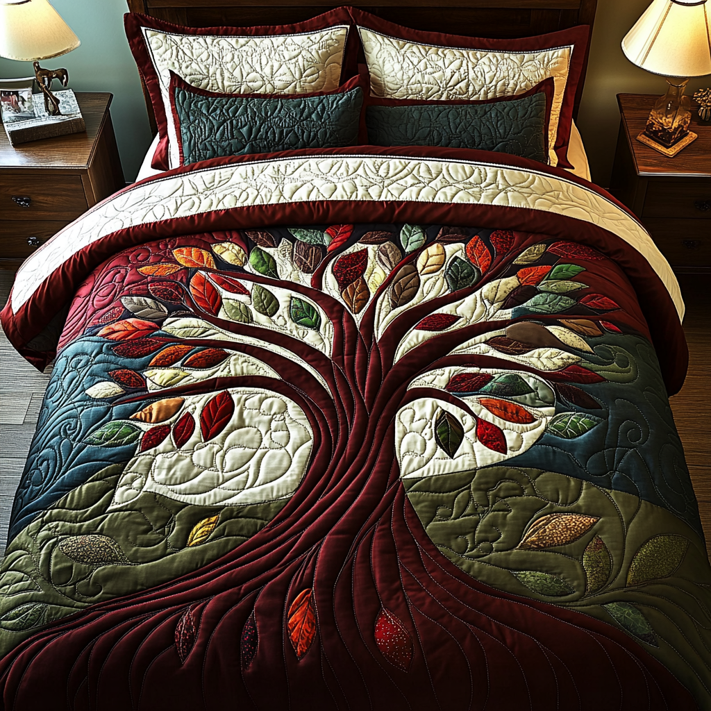 Tree Of Life TAI101224545 Quilt Bedding Set – Alpha Quilt