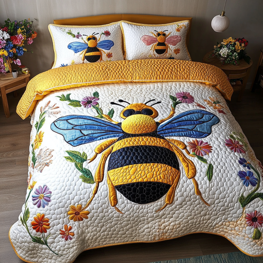 Bee DAI190225104 Quilt Bedding Set