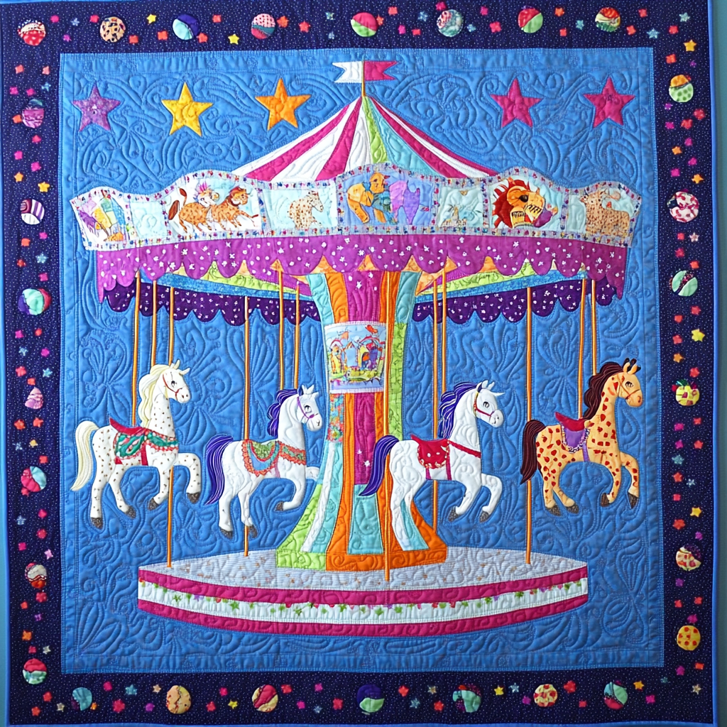 Merry Go Round DAI051224008 Quilt Blanket