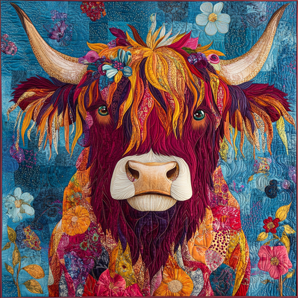Highland Cow DAI181124044 Quilt Blanket
