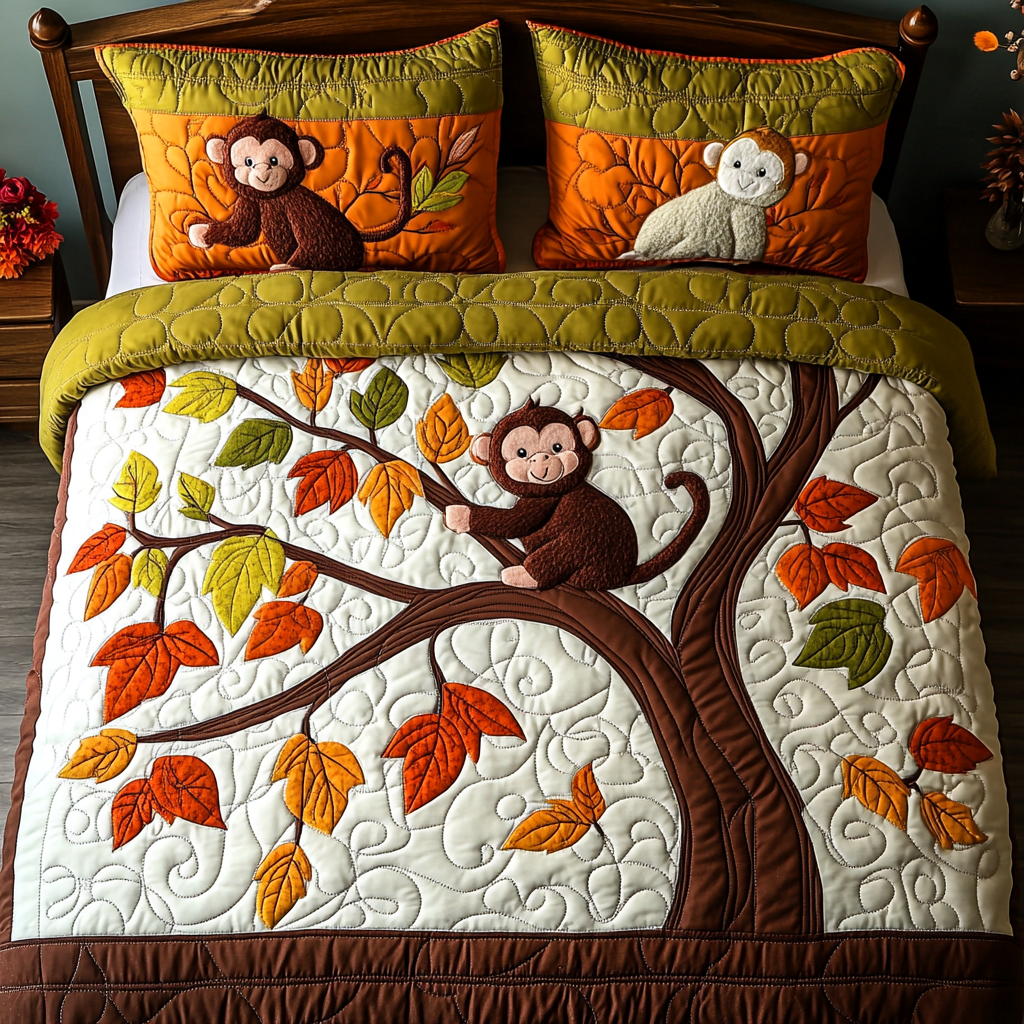 Mummy Pattern Print Bed Set Quilt main image 1