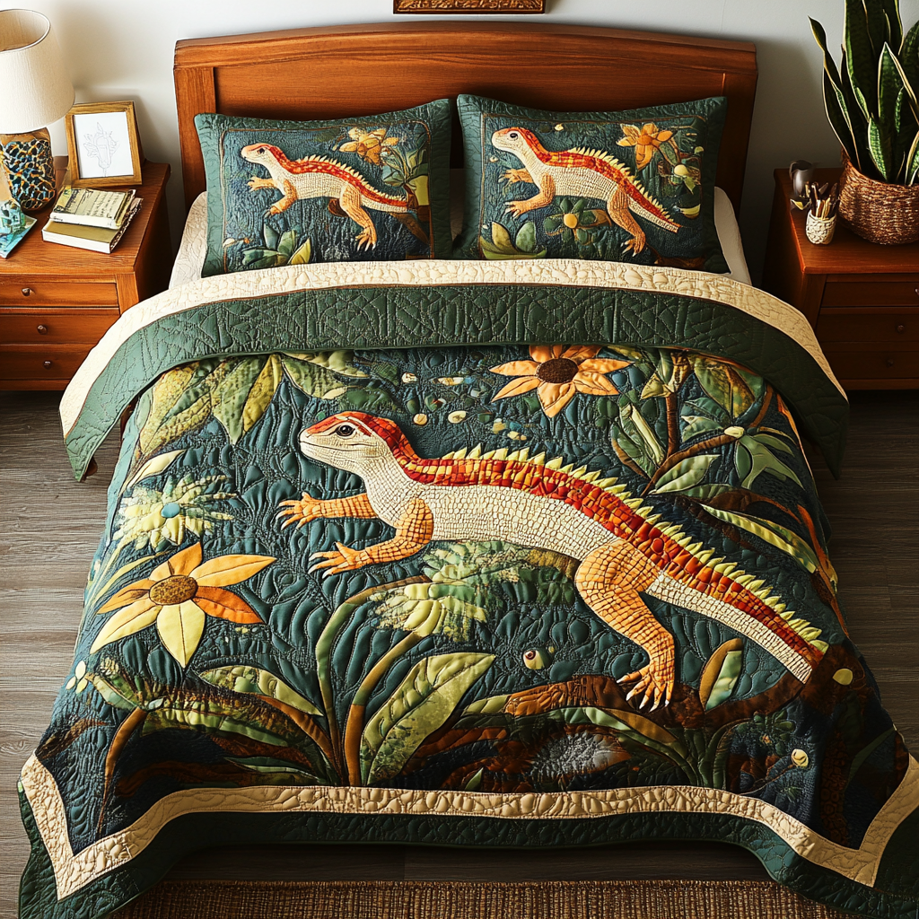 Lizard DAI190225153 Quilt Bedding Set
