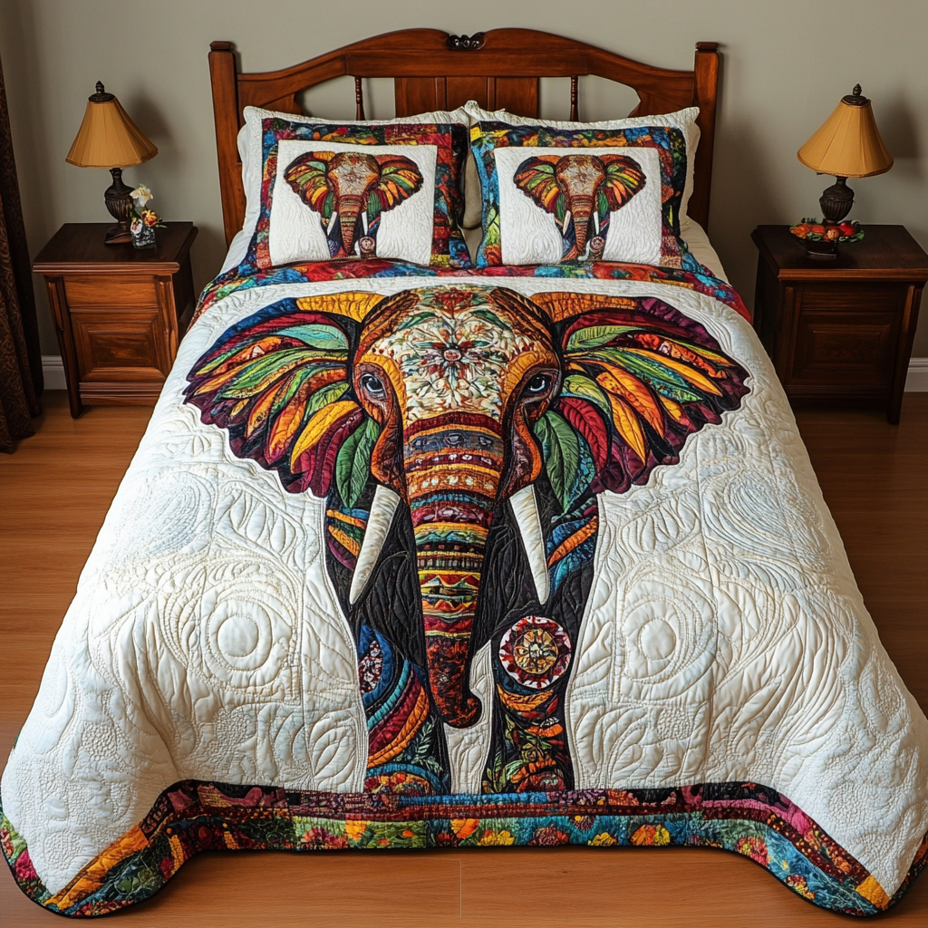 Elephant DAI110225196 Quilt Bedding Set