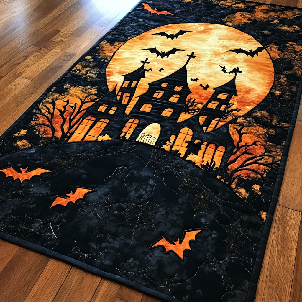 Halloween TAI040924384 Quilted Table Runner – Alpha Quilt