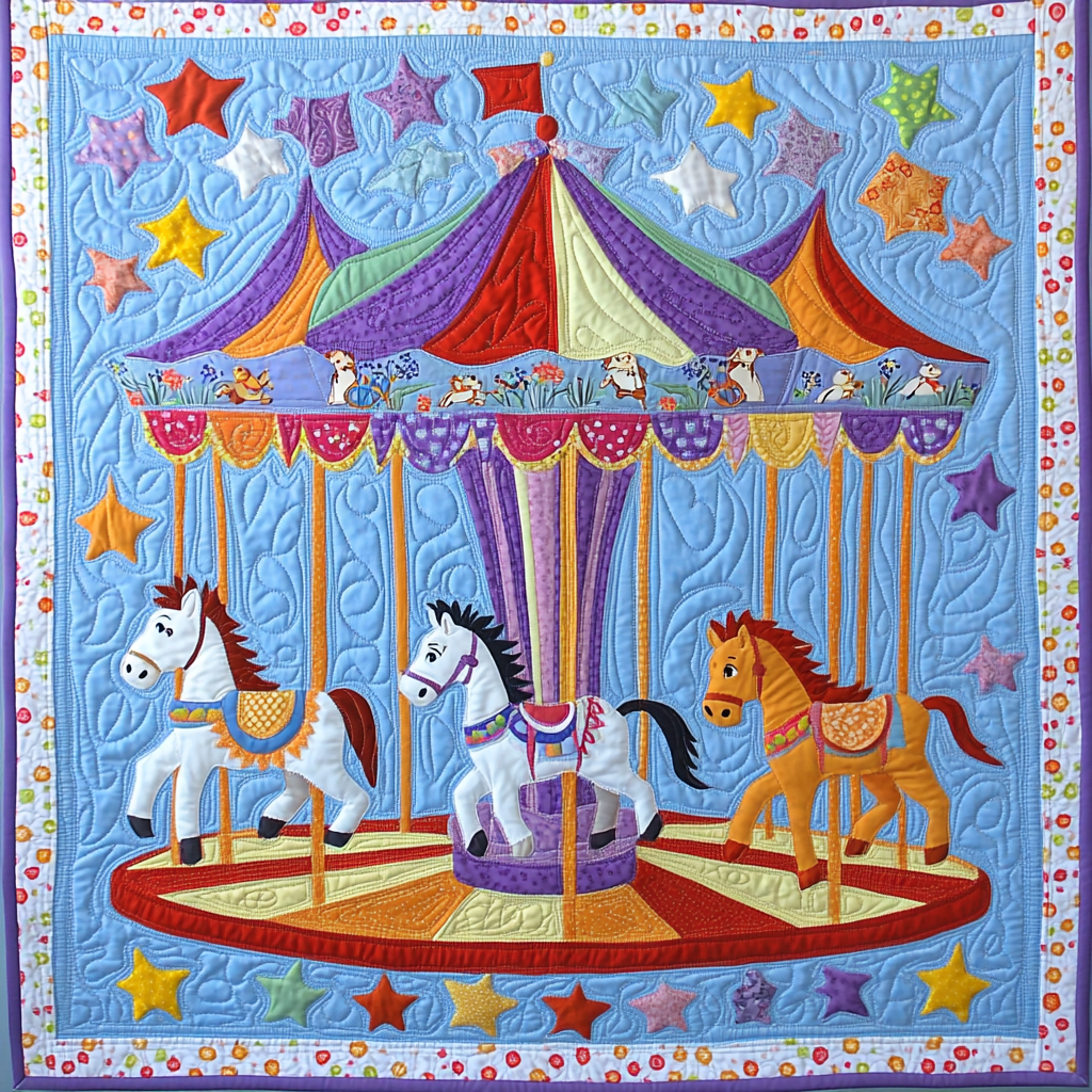 Merry Go Round DAI051224007 Quilt Blanket