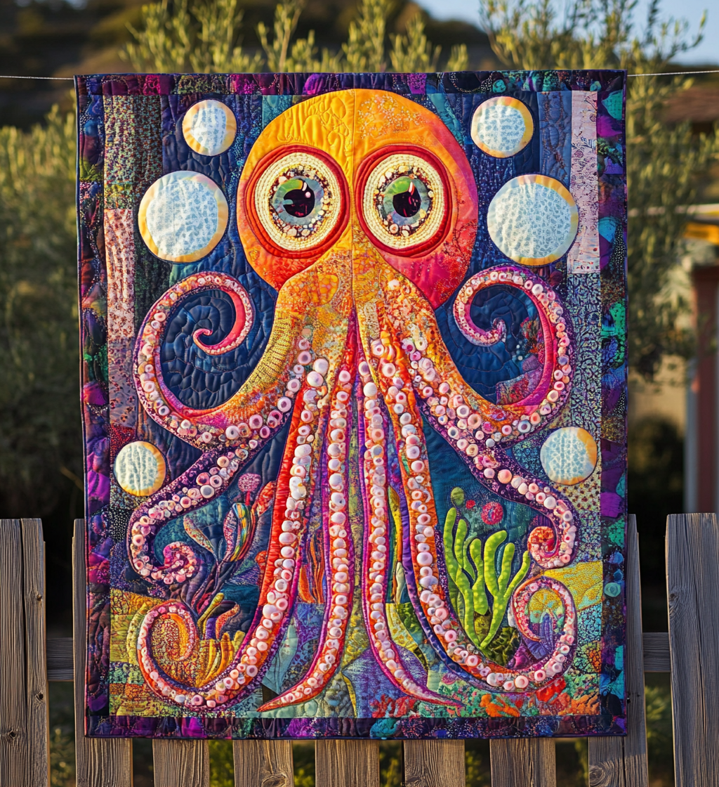 Squid DAI200125263 Quilt Blanket