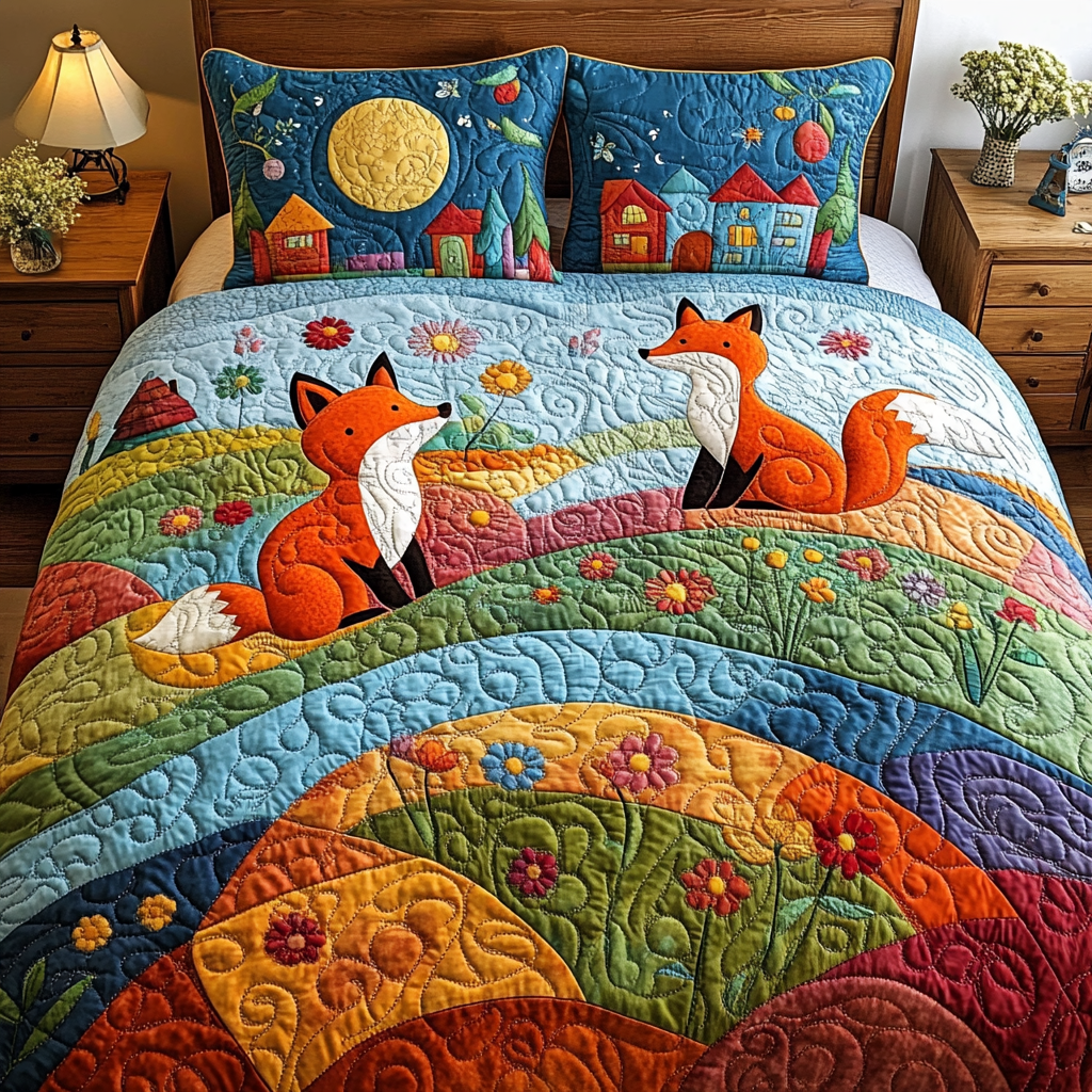 Fox DAI110225173 Quilt Bedding Set