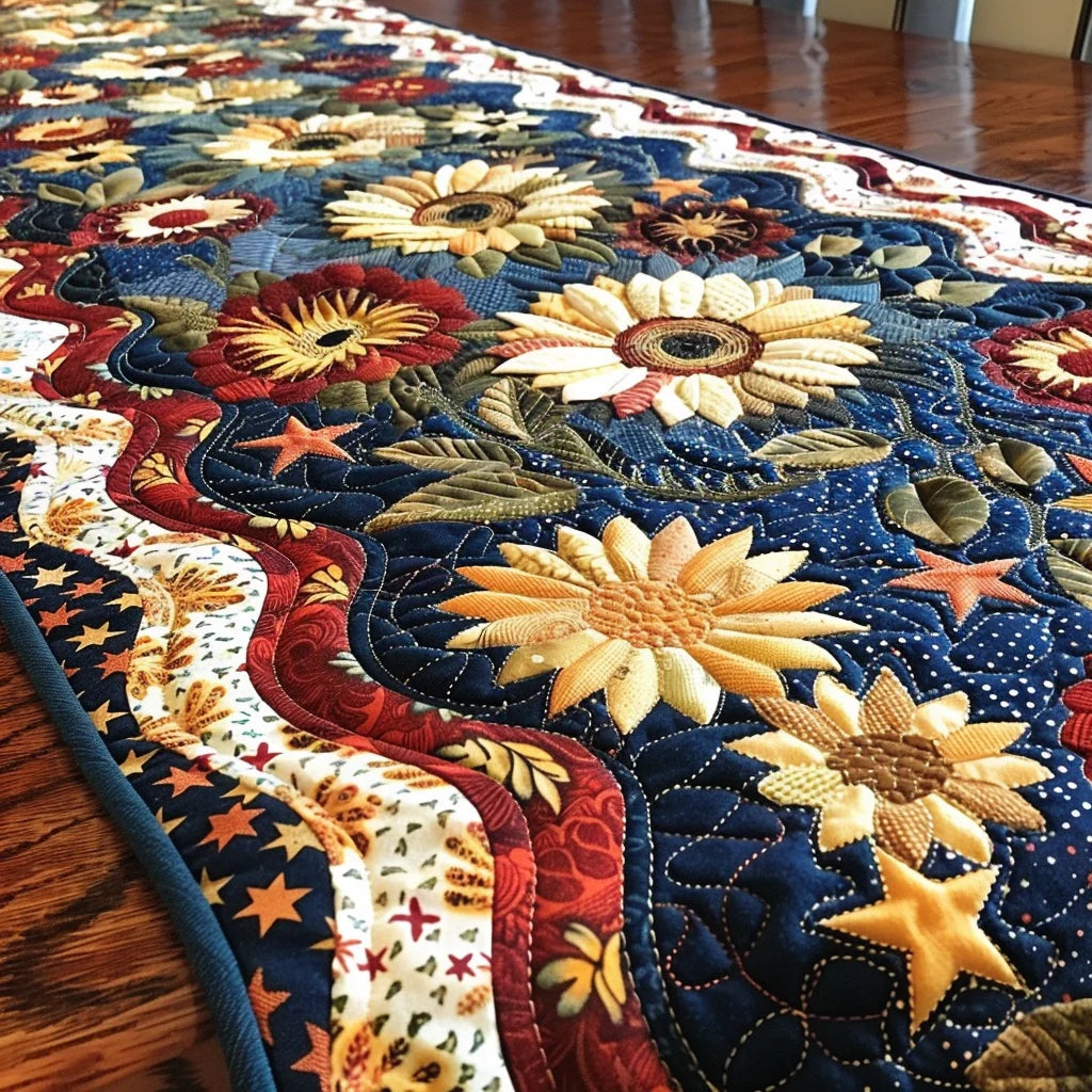 Sunflower TAI080324086 Quilted Table Runner