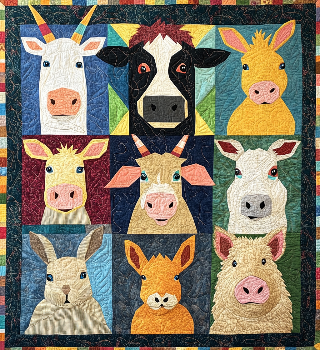 Farm Animal DAI040225084 Quilt Blanket