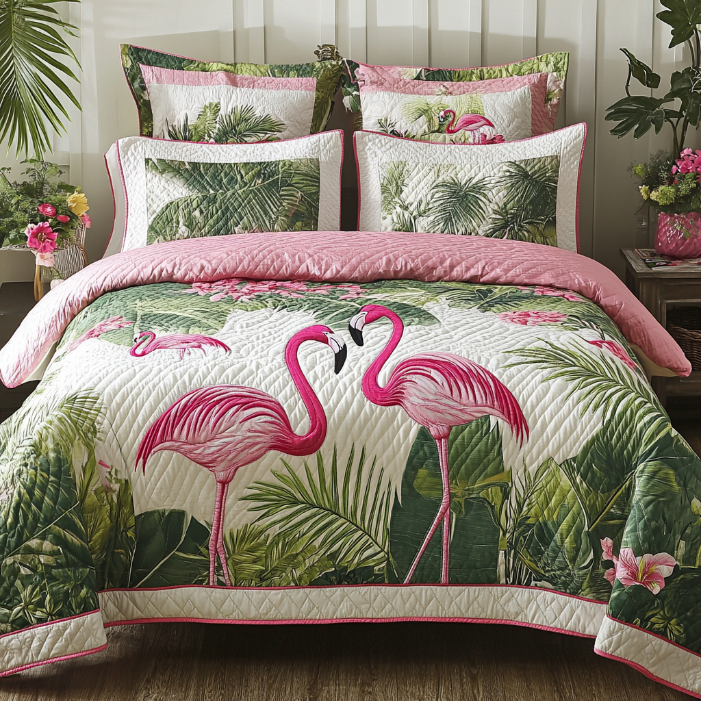 Flamingo TAI141124024 Quilt Bedding Set