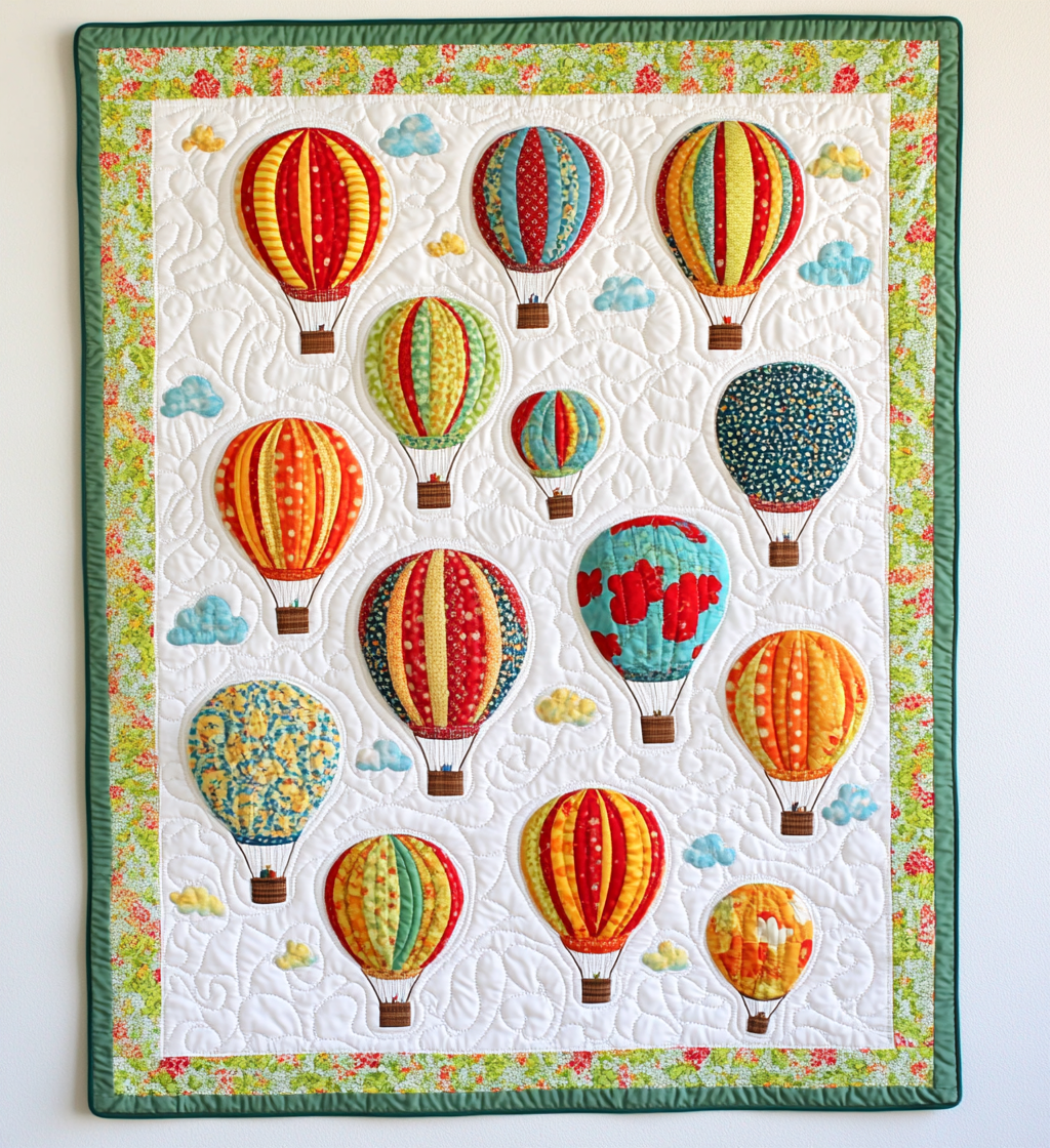 Hot Air Balloon DAI231124035 Quilt Blanket