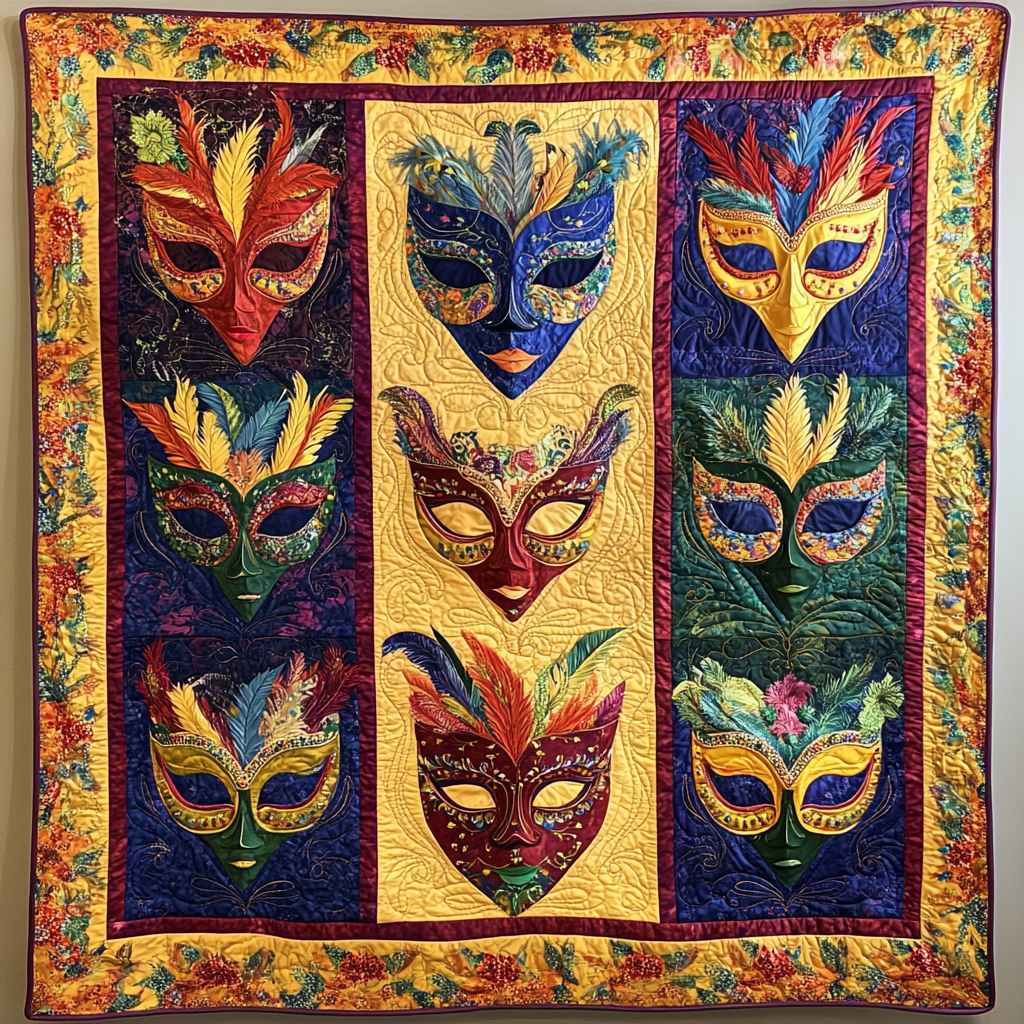 Mardi Gras DAI200125146 Quilt Blanket