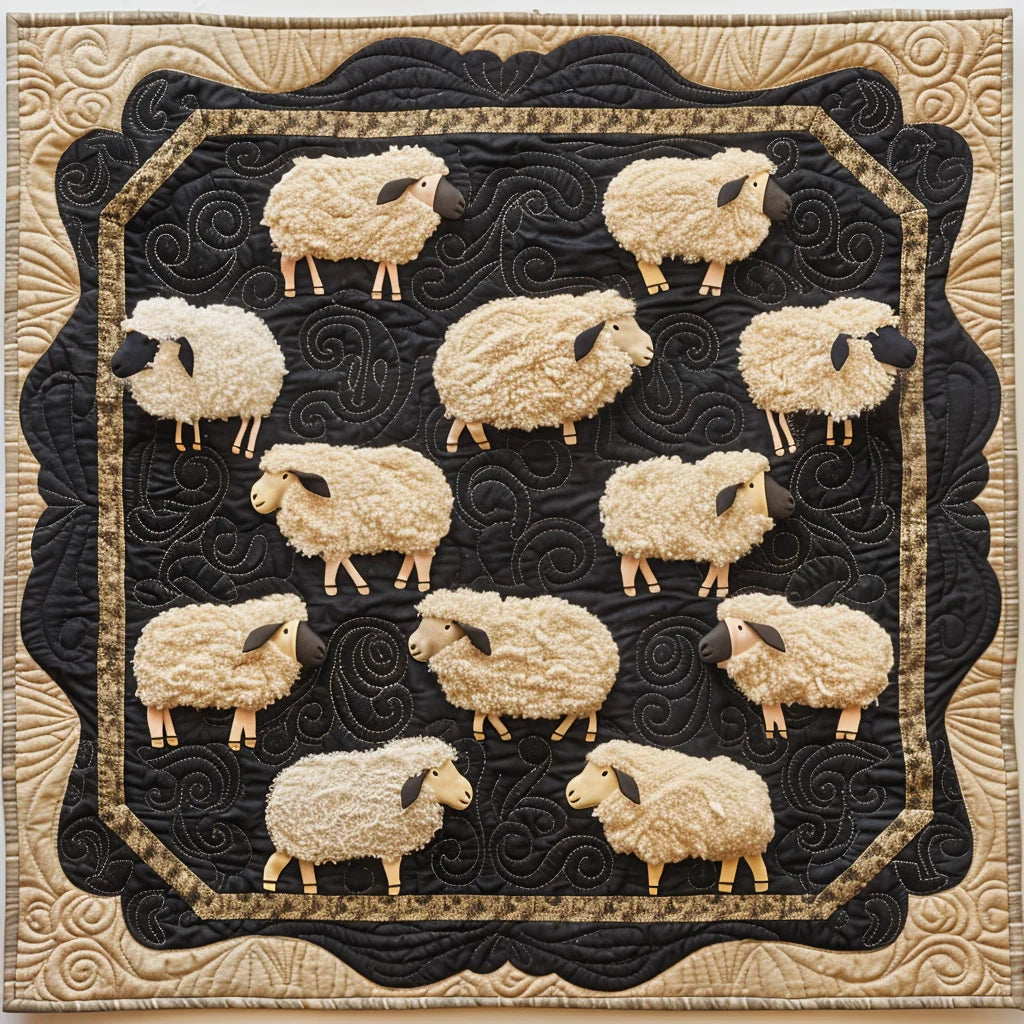 Sheep TAI060324171 Quilted Placemats