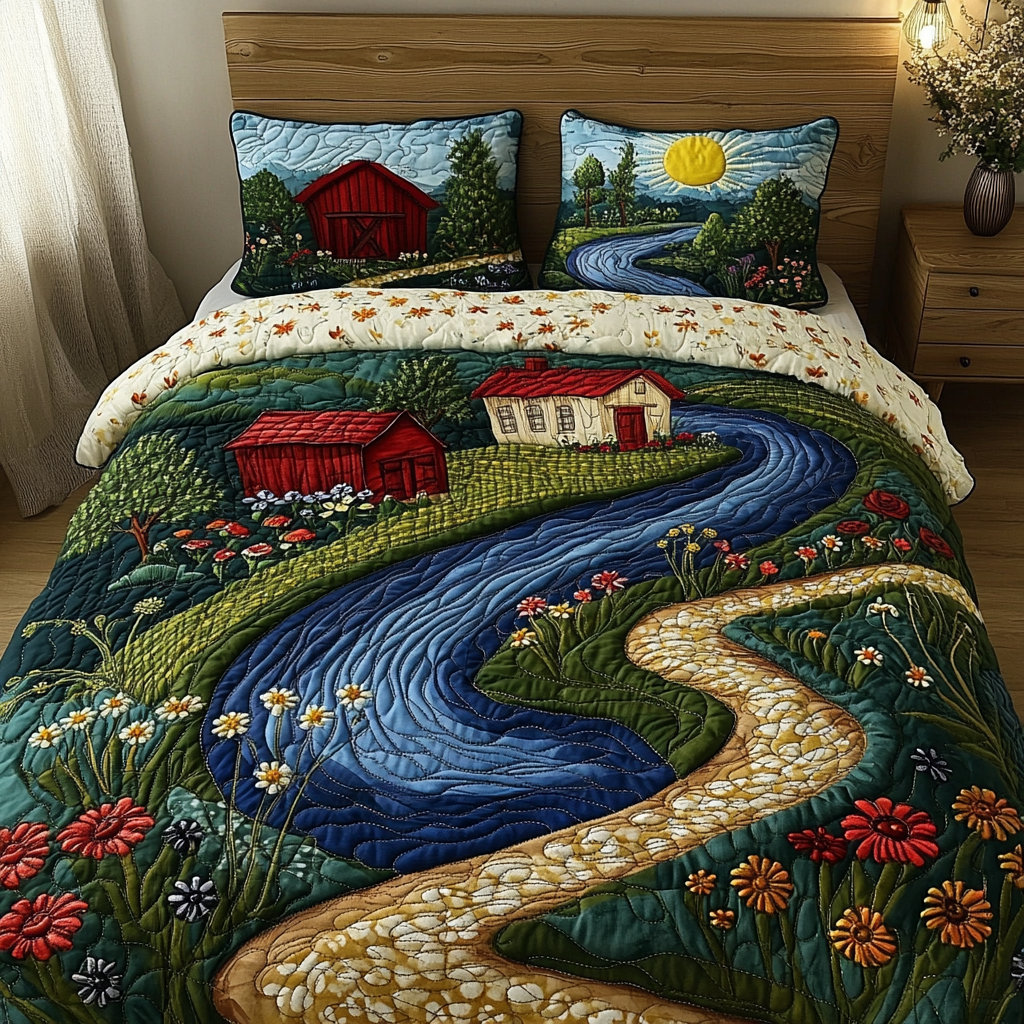 Farm House DAI090125089 Quilt Bedding Set