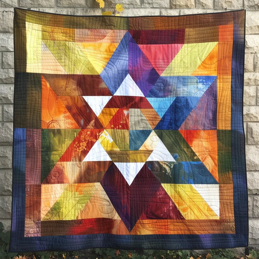 Star Of David TAI080324048 Quilt Blanket