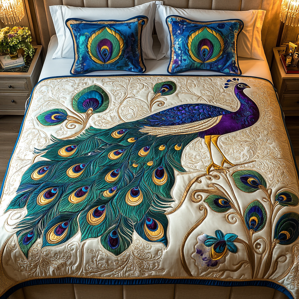 Peacock DAI190225108 Quilt Bedding Set