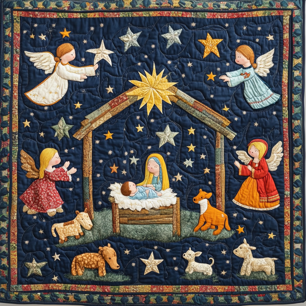 Nativity Scene DAI201124426 Quilt Blanket