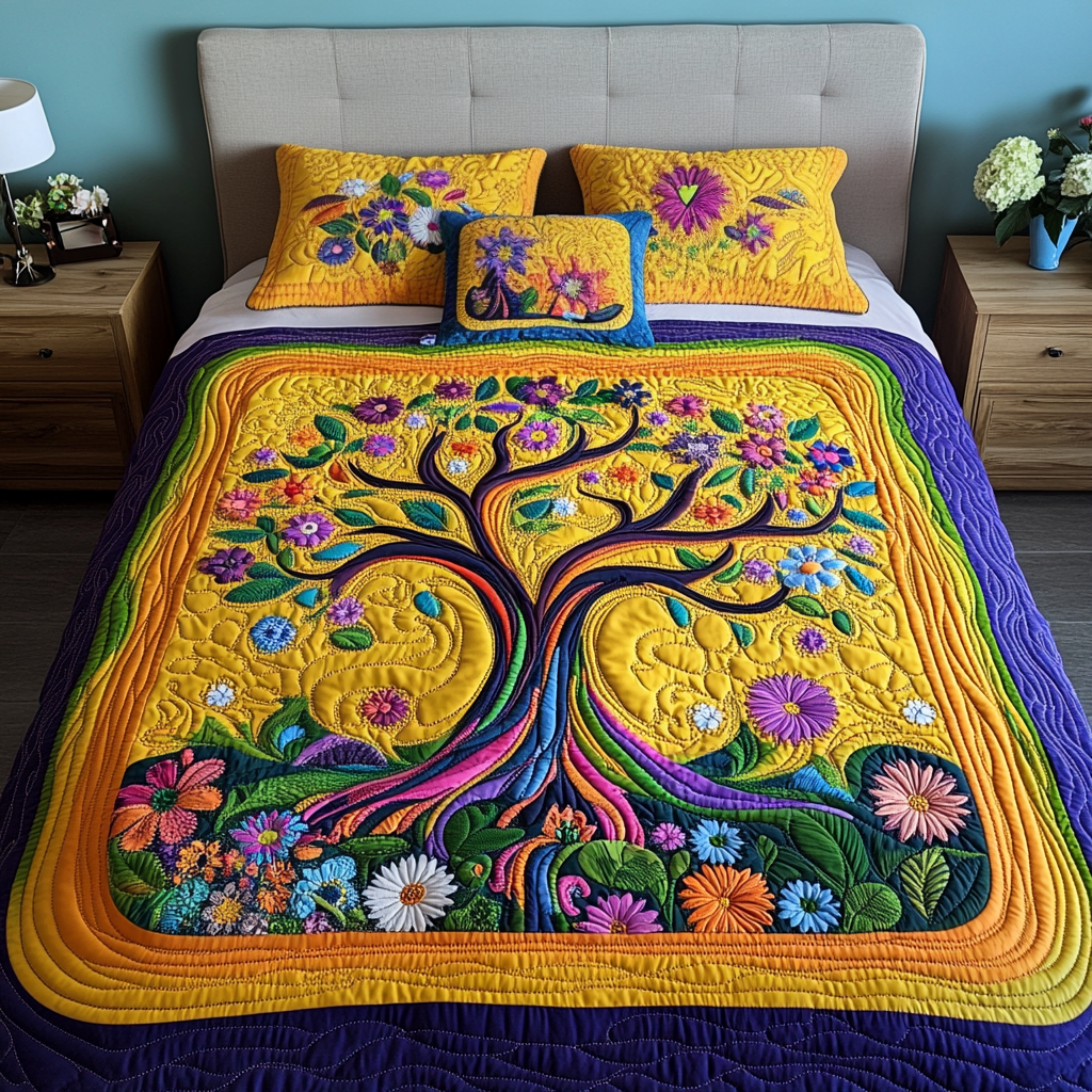 Hippie Tree Of Life DAI110225163 Quilt Bedding Set