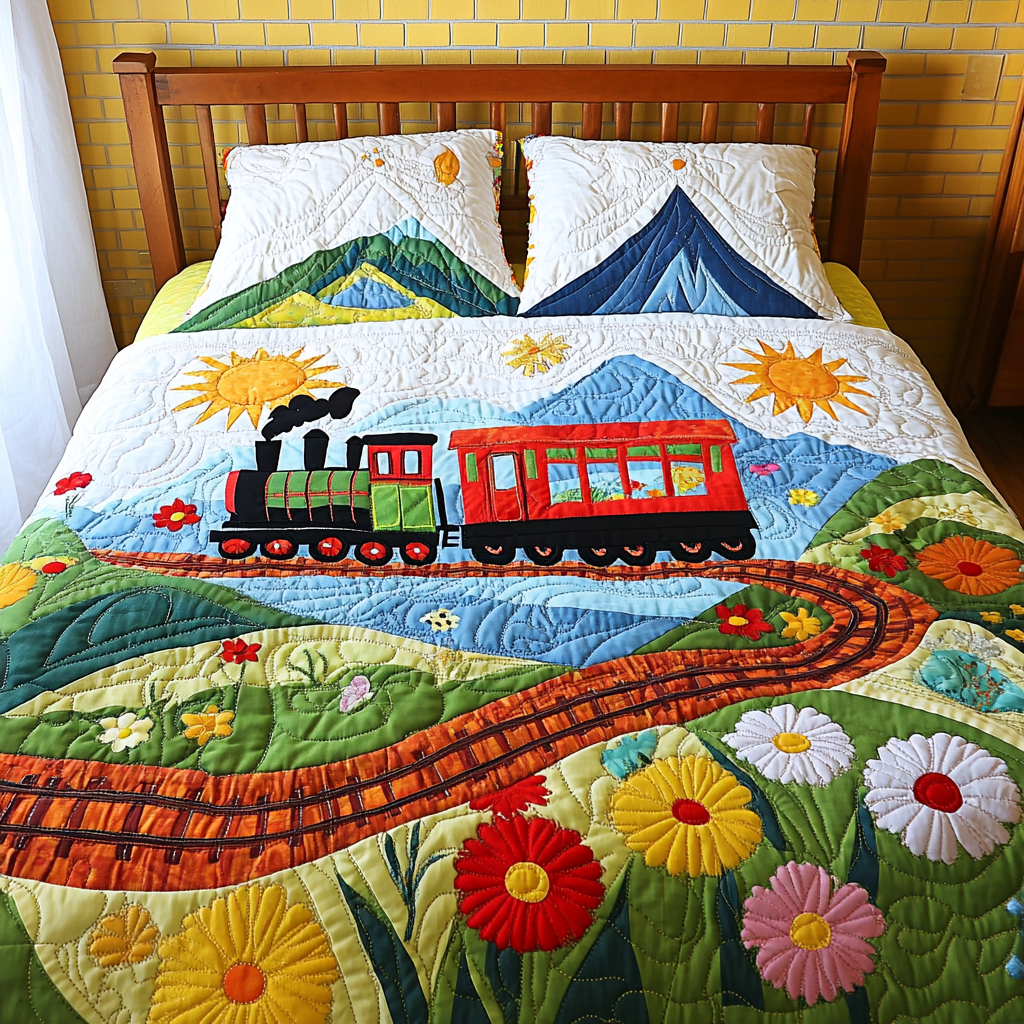 Train DAI110225181 Quilt Bedding Set