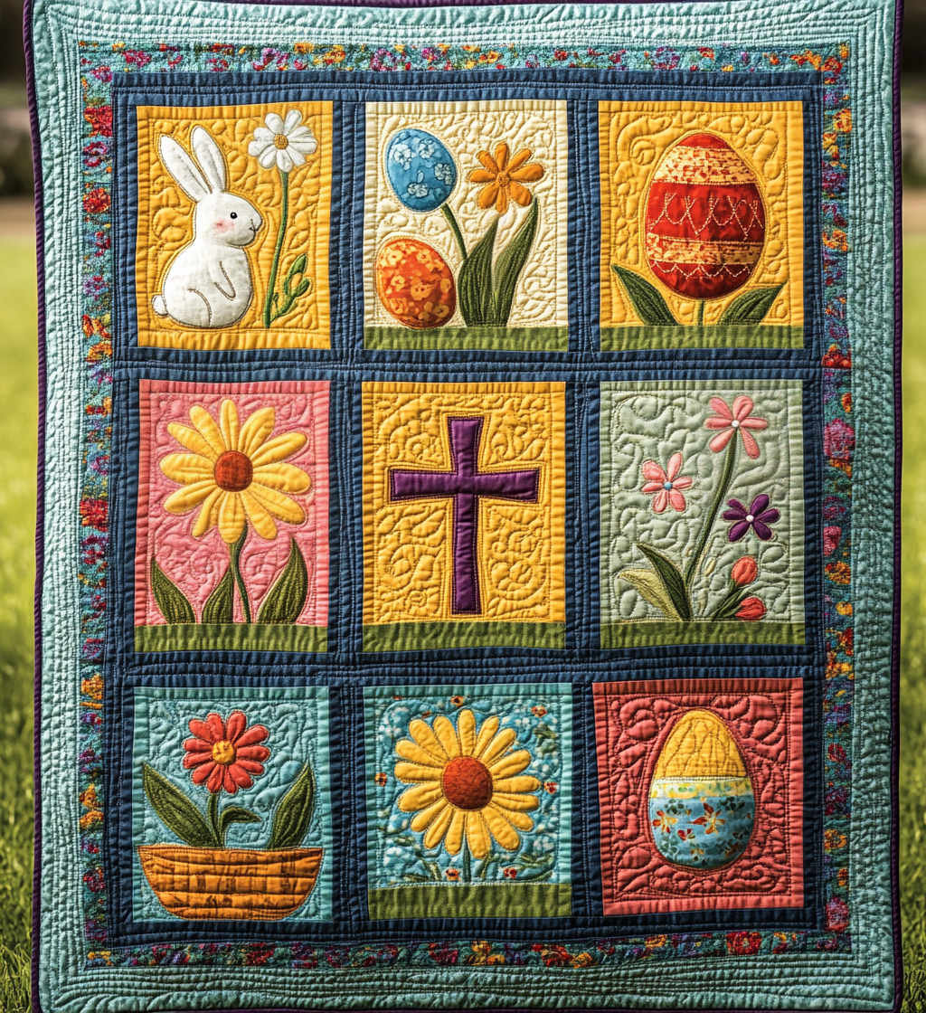 Easter DAI150125105 Quilt Blanket