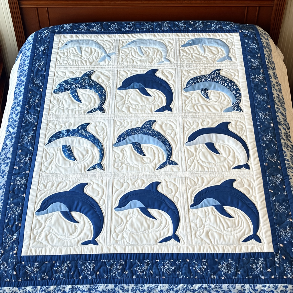 Dolphin DAI190225035 Quilt Blanket
