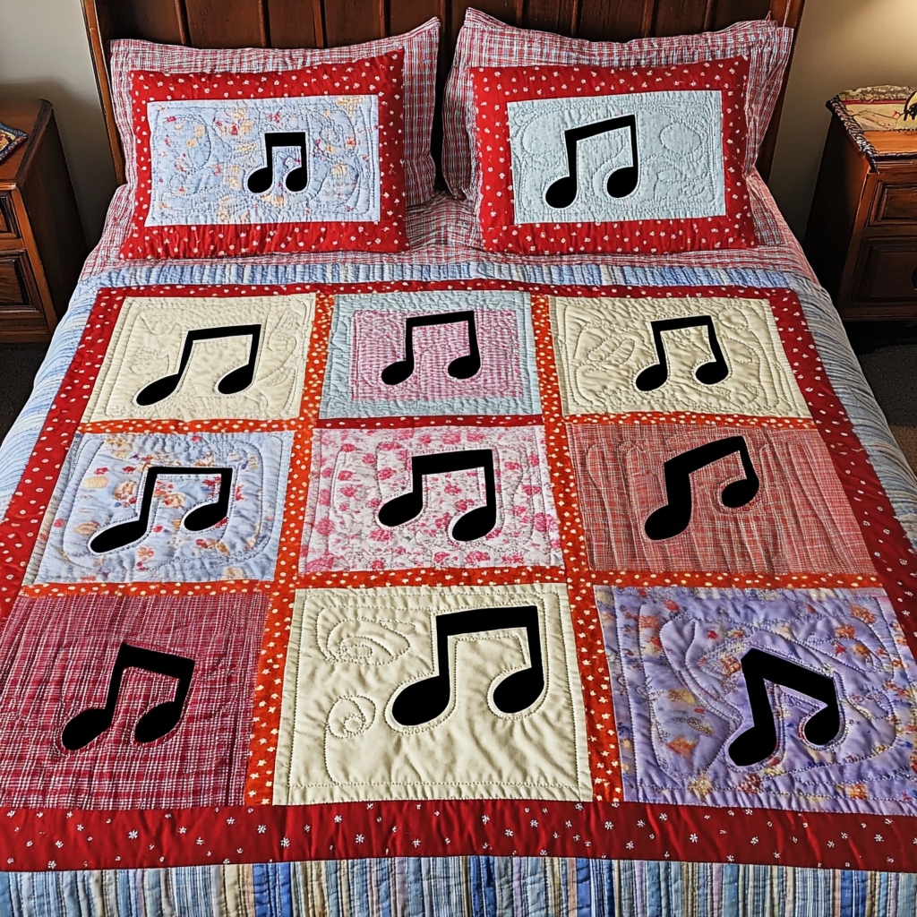 Music Note DAI110225170 Quilt Bedding Set