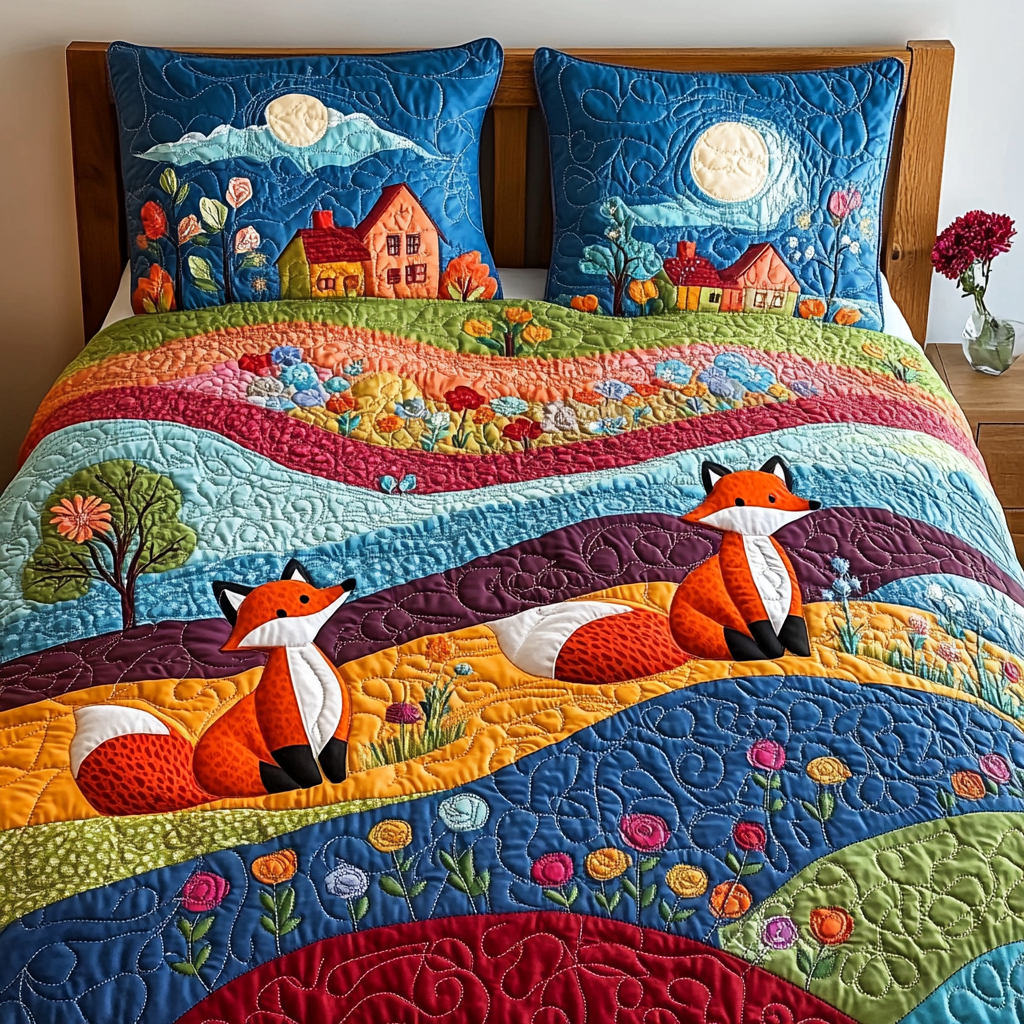 Fox DAI110225174 Quilt Bedding Set