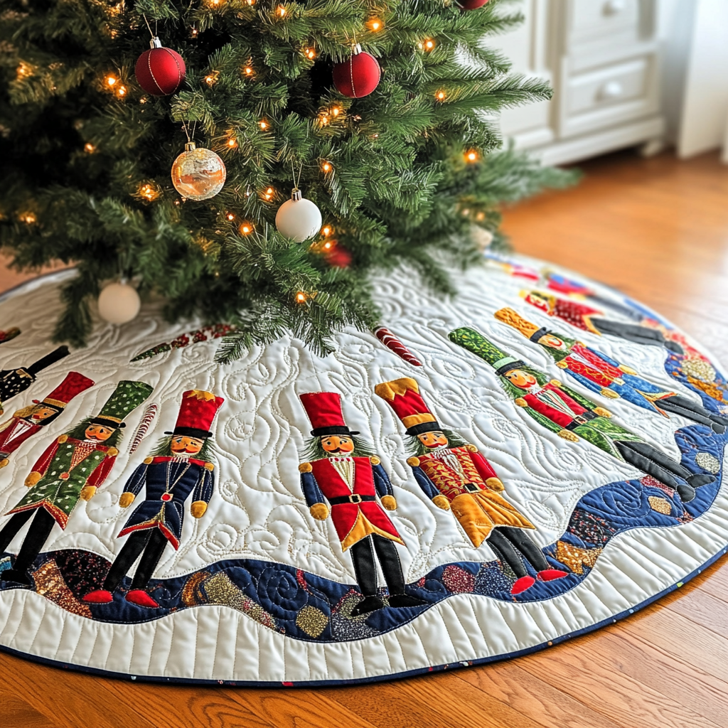 Nutcrackers Quilted Tree Skirt GFTOTL682