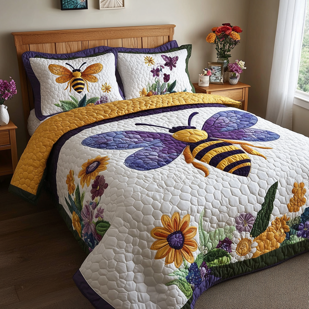 Bee DAI190225103 Quilt Bedding Set